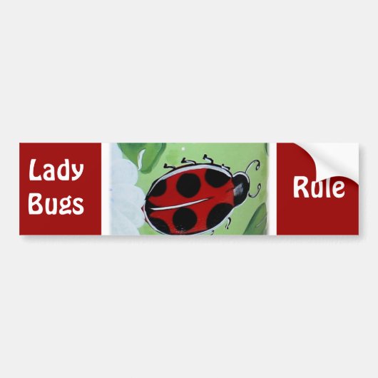 Lady-Bug Bumpersticker (Voorkant)