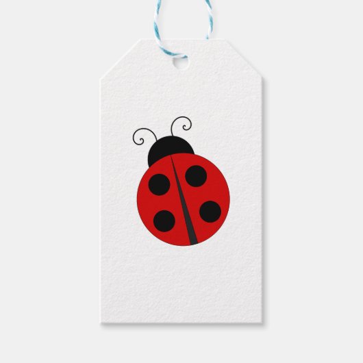 Lady Bug Cadeaulabel (Voorkant)