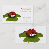 Lady Bug Calling-kaart Contactkaartje (Voorkant / Achterkant)