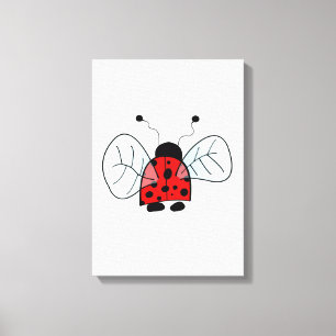 Lady bug canvas afdruk