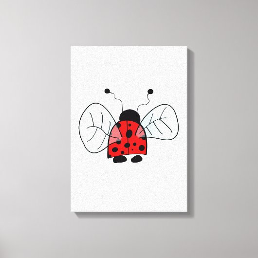 Lady bug canvas afdruk (Voorkant)