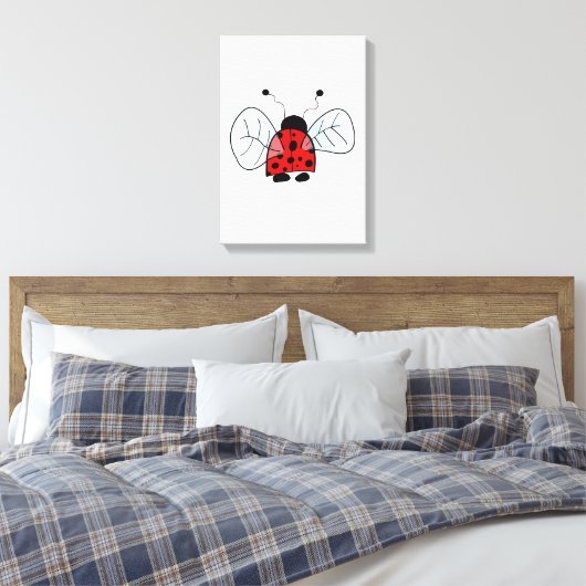 Lady bug canvas afdruk (Insitu (Slaapkamer))