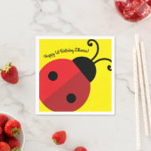 Lady Bug Cute 1st Birthday Party Servet (Insitu)