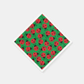 Lady Bug Cute 1st Birthday Party Servet (Hoek)