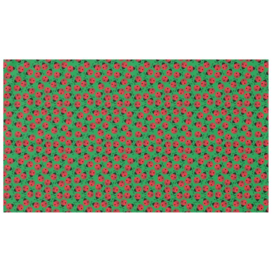 Lady Bug Cute 1st Birthday Party Tafelkleed (Voorkant (Horizontaal))