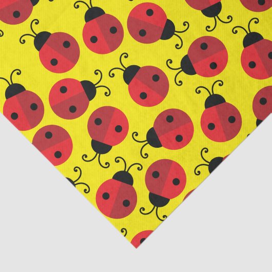 Lady Bug Cute 1st Birthday Party Tissuepapier (Detail)