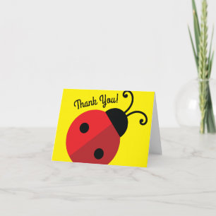 Lady Bug Cute Kids Birthday Party Kaart