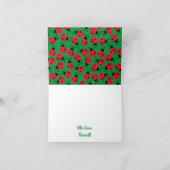 Lady Bug Cute Kids Birthday Party Kaart (Binnen)