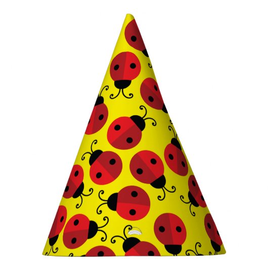 Lady Bug Cute Kind Ladybug Birthday Party Feesthoedjes (Rechts)