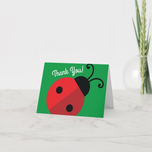 Lady Bug Cute Kind Ladybug Birthday Party Kaart (Voorkant)