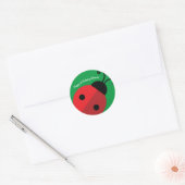 Lady Bug Cute Kind Ladybug Birthday Party Ronde Sticker (Envelop)