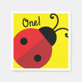 Lady Bug Cute Kind Ladybug Birthday Party Servet (Voorkant)
