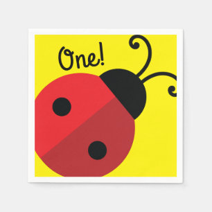 Lady Bug Cute Kind Ladybug Birthday Party Servet