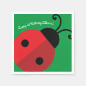 Lady Bug Cute Kind Ladybug Birthday Party Servet (Voorkant)