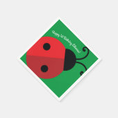 Lady Bug Cute Kind Ladybug Birthday Party Servet (Hoek)
