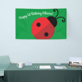 Lady Bug Cute Kind Ladybug Birthday Party Spandoek (Beurs)