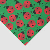 Lady Bug Cute Kind Ladybug Birthday Party Tissuepapier (Detail)