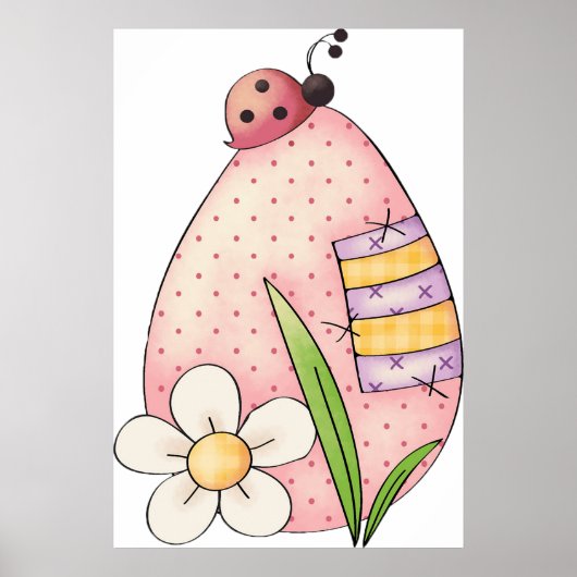 Lady Bug Easter Egg Poster (Voorkant)