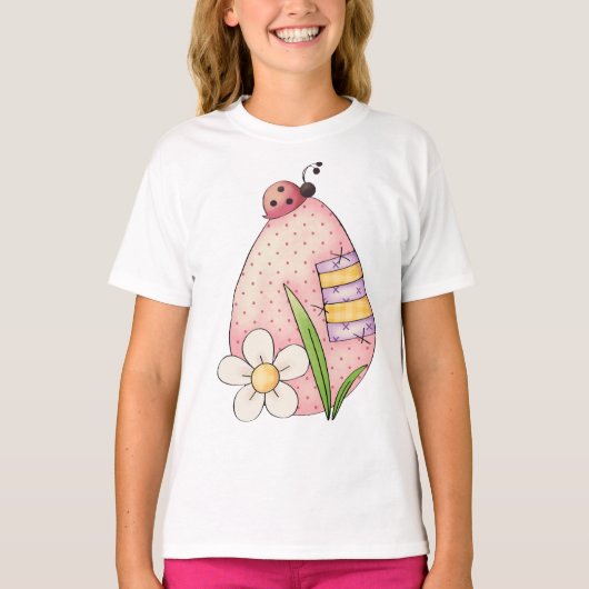 Lady Bug Easter Egg T-shirt (Voorkant)