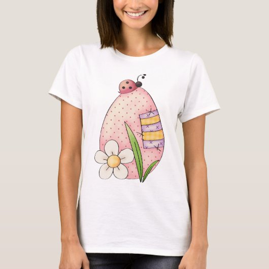 Lady Bug Easter Egg T-shirt (Voorkant)
