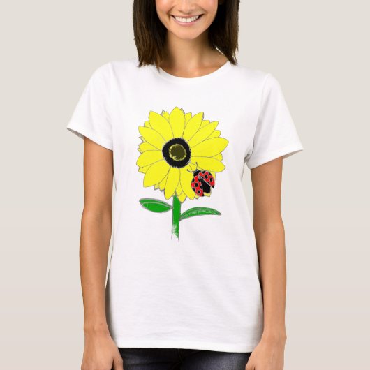 Lady Bug en Sunflower T-shirt (Voorkant)