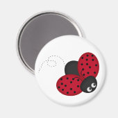 Lady Bug Geluk magneet (Voorkant / Achterkant)