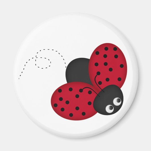 Lady Bug Geluk magneet (Voorkant)