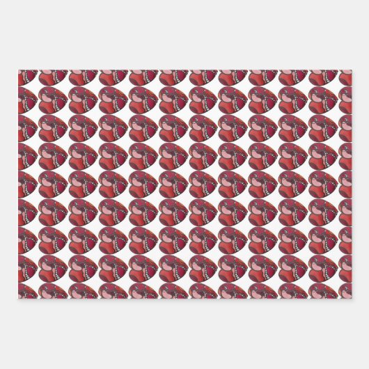 Lady bug / hart wrapping papier bundel inpakpapier vel (Voorkant 3)
