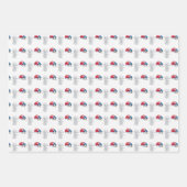 Lady bug / hart wrapping papier bundel inpakpapier vel (Voorkant)