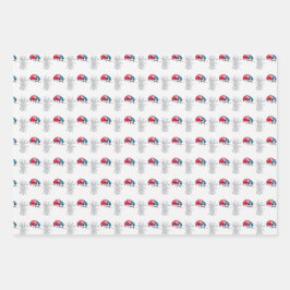 Lady bug / hart wrapping papier bundel inpakpapier vel