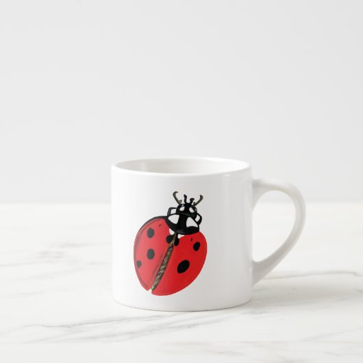 Lady Bug Illustratie Espresso Kop (Rechts)