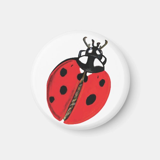 Lady Bug Illustratie Magneet (Voorkant)
