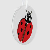Lady Bug Illustratie Ornament (voorkant)