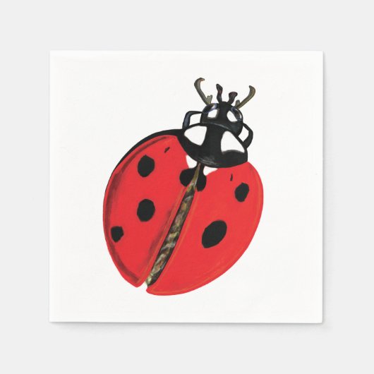 Lady Bug Illustratie Servet (Voorkant)