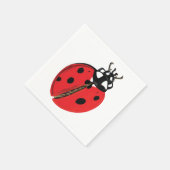 Lady Bug Illustratie Servet (Hoek)