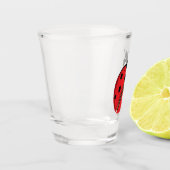 Lady Bug Illustratie Shot Glas (Links)