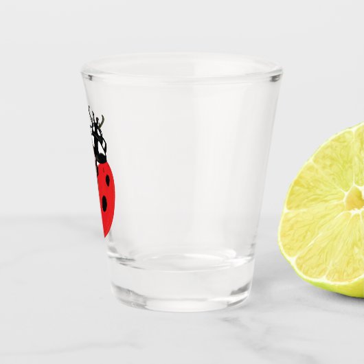 Lady Bug Illustratie Shot Glas (Rechts)