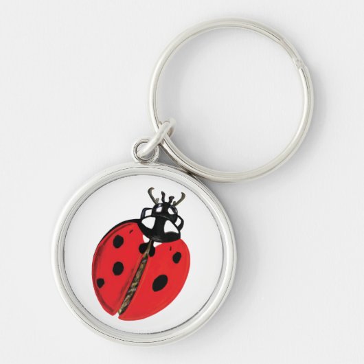 Lady Bug Illustratie Sleutelhanger (Voorkant)