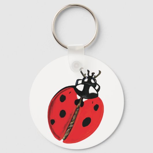 Lady Bug Illustratie Sleutelhanger (Voorkant)