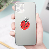 Lady Bug Illustratie Sticker (Telefoon)