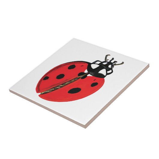 Lady Bug Illustratie Tegeltje (Zijkant)