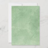 Lady Bug in Greenery Garden Baby shower Kaart (Achterkant)