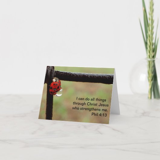 Lady Bug - Inspiring Scriptural Greeting Cards Kaart (Voorkant)