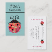 Lady Bug Jewelry Visitekaartje (Voorkant / Achterkant)