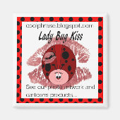 Lady Bug Kiss Magnet (Voorkant)