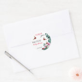 Lady bug kleine dame baby shower gunst ronde sticker (Envelop)