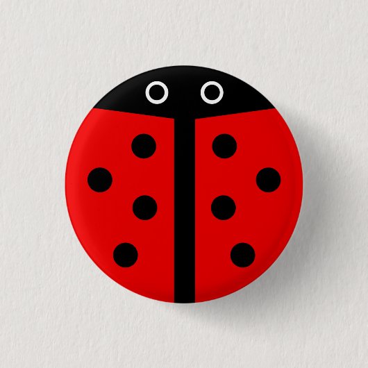 Lady Bug-knoppen Ronde Button 3,2 Cm (Voorkant)