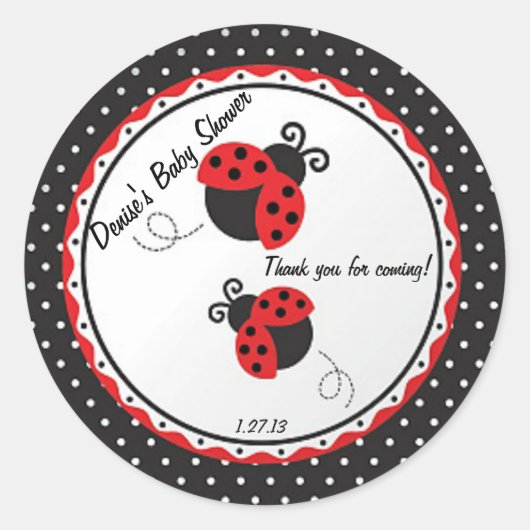Lady Bug Label / Sticker (Voorkant)