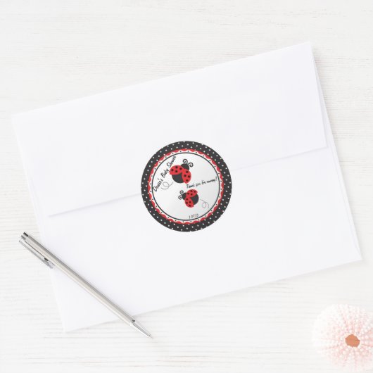Lady Bug Label / Sticker (Envelop)