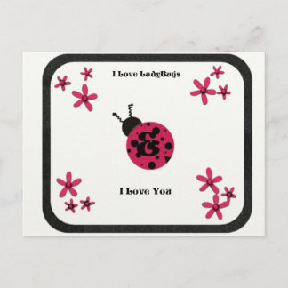 Lady Bug Love Briefkaart